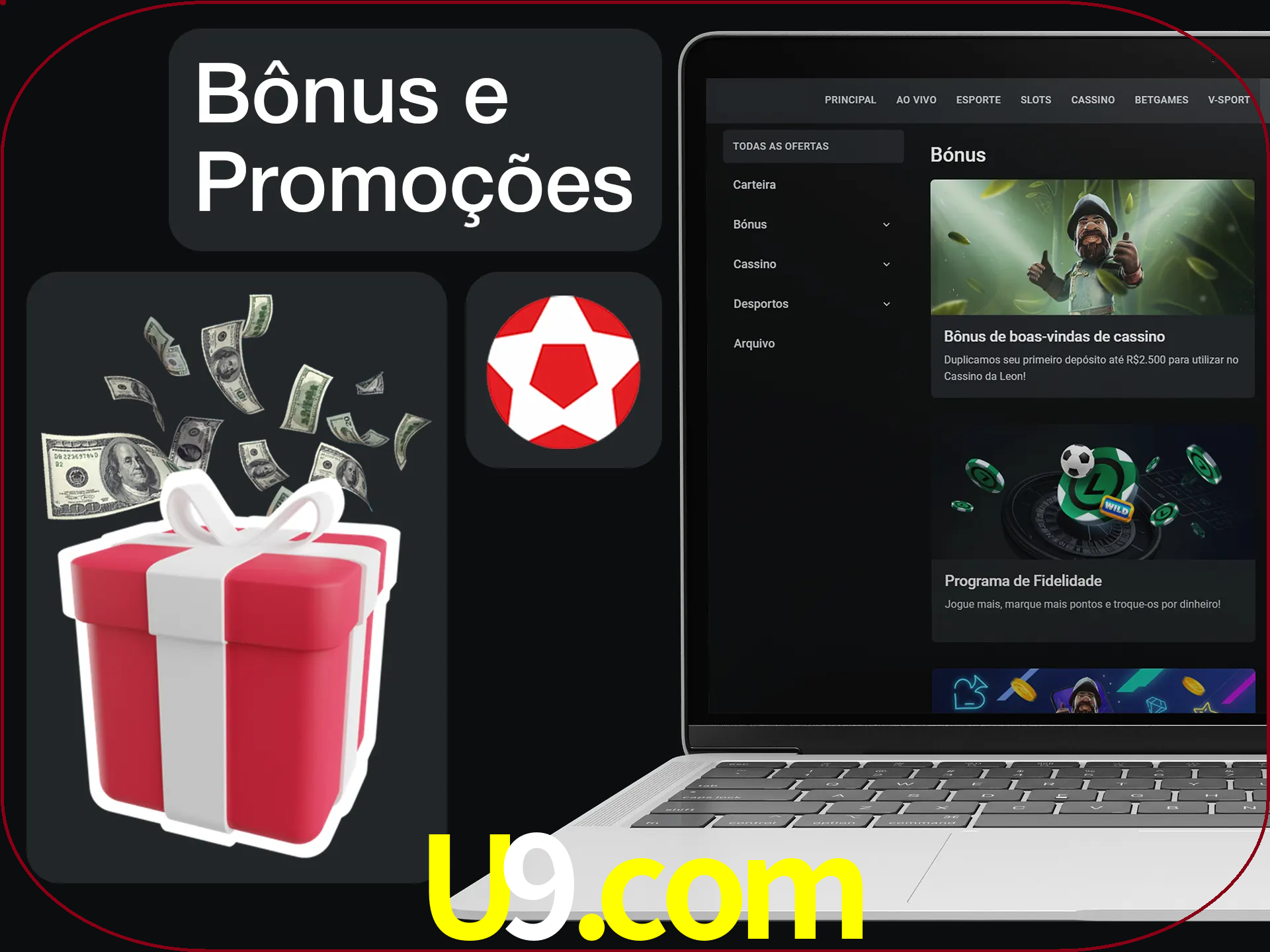 Verifique se há novos bônus e promoções.