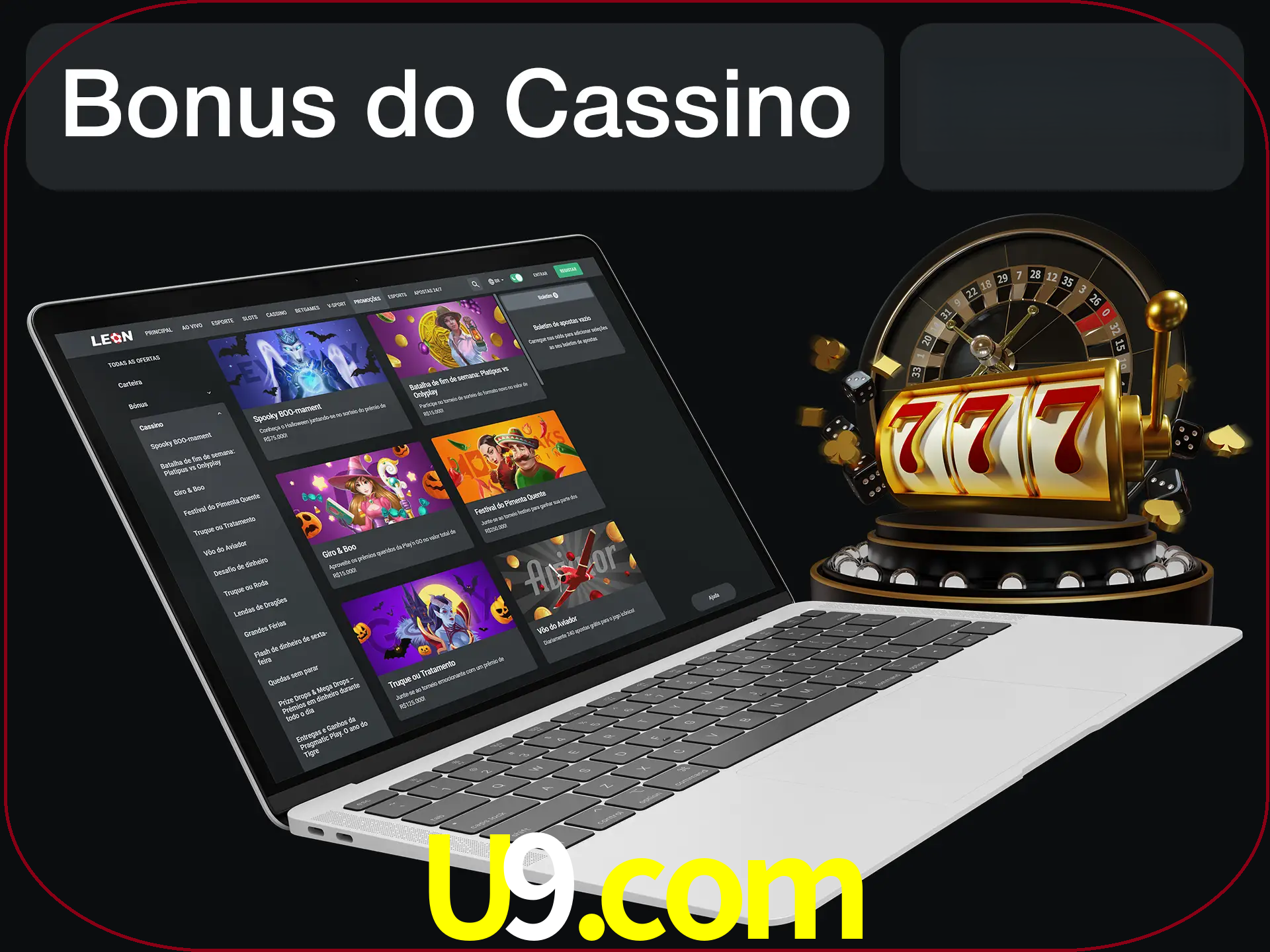 Use o bônus do cassino para começar melhor.